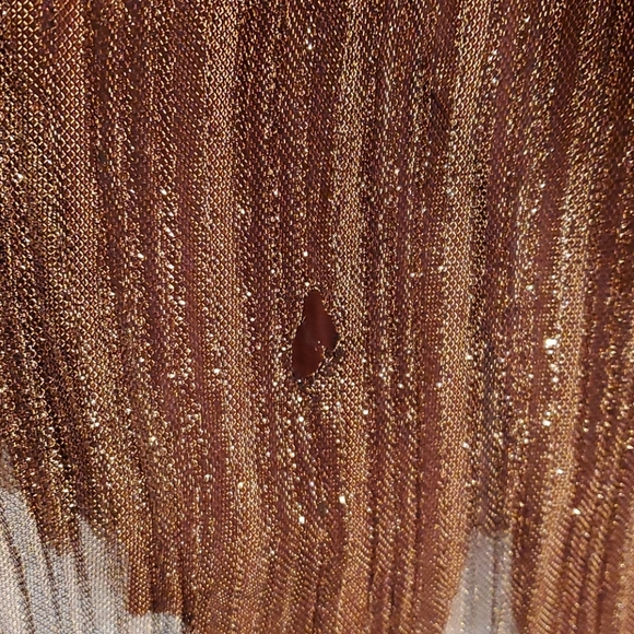 Anthropologie Maeve Metallic Copper Pants Skirt - Picture 10 of 15